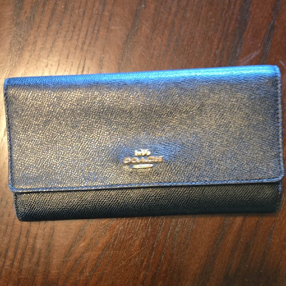 Coach Midnight Leather Wallet